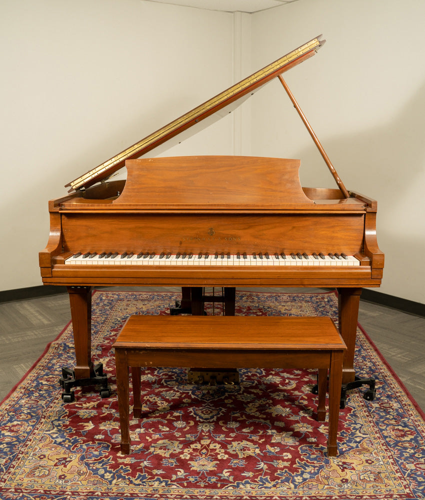 1987 Steinway & Sons 5'7" Model M Grand Piano | Satin Walnut | SN: 435724 | Used