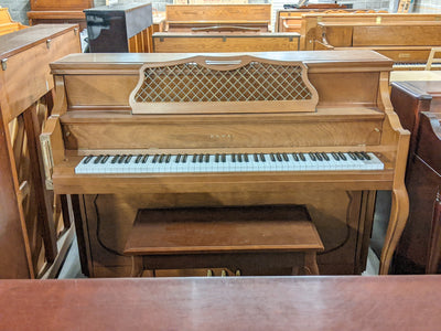 1978 Kawai 43.5" 801F Upright Piano | Satin Oak | SN: K1028505 | Used