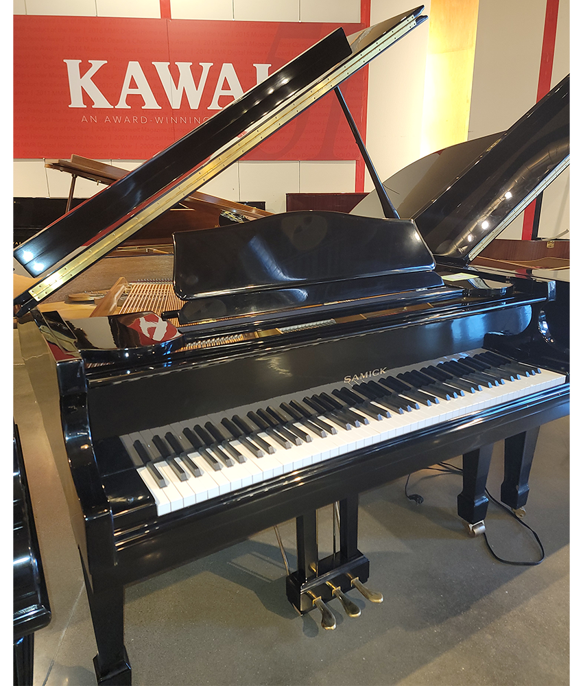 Samick SIG-50 Grand Piano | Polished Ebony | SN: GIM0108 | Used