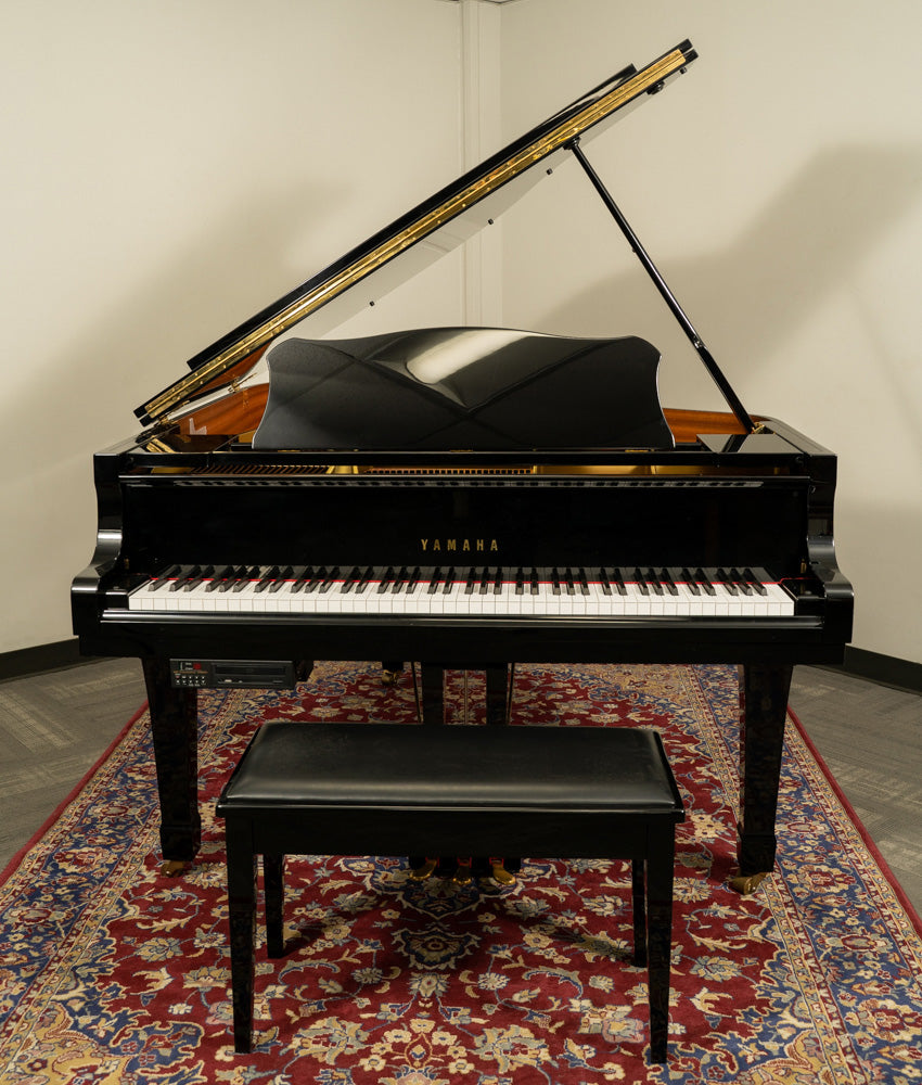 Yamaha 6'1" G3 Grand Piano w/ QRS Pianomation | Polished Ebony