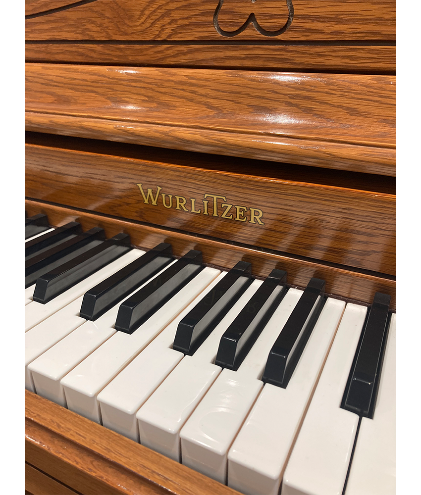Wurlitzer 2277A Spinet Piano | Satin Oak | SN: 2820054 | Used